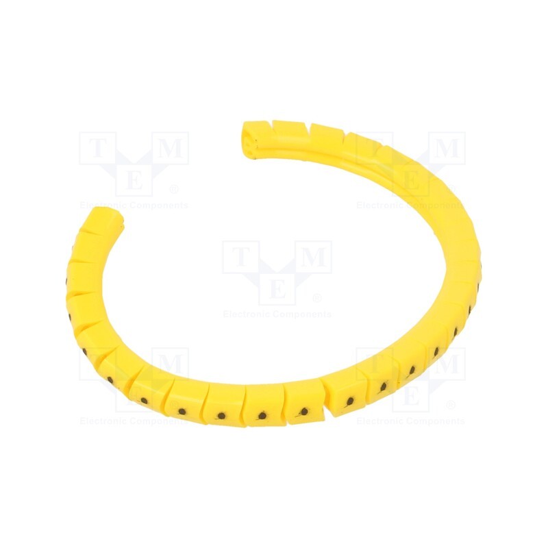 1 pcg x PARTEX - PA-02003PV40.. - Markers, Marking: , 1.3÷3mm, PVC, yellow, -30÷60°C, leaded, PA-02