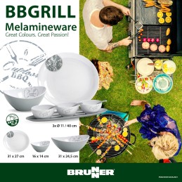 Dinner plate, Brunner bbgrill plates, 31 x 27 cm