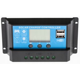 Solar charging controller volt polska sol pwm 30a lcd