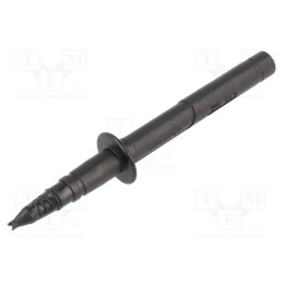 1 pcs x SCHu00dcTZINGER - SPS 2124 NI / SW - Probe tip, 32A, black, Socket size: 4mm, Plating: nickel plated