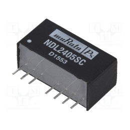 1 pcs x Murata Power Solutions - NDL2405SC - Converter: DC/DC, 2W, Uin: 18÷36V, Uout: 5VDC, Iout: 400mA, SIP8