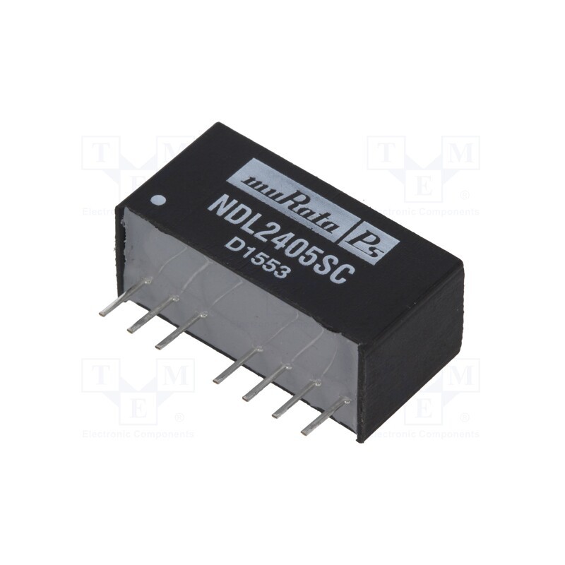1 pcs x Murata Power Solutions - NDL2405SC - Converter: DC/DC, 2W, Uin: 18÷36V, Uout: 5VDC, Iout: 400mA, SIP8