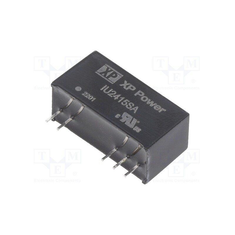1 pcs x XP POWER - IU2415SA - Converter: DC/DC, 2W, Uin: 18÷36V, Uout: 15VDC, Iout: 133mA, SIP, THT