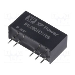 1 pcs x XP POWER - IHL0205D1509 - Converter: DC/DC, 2W, Uin: 4.5÷5.5V, Uout: 15VDC, Uout2: -9VDC, SIP7