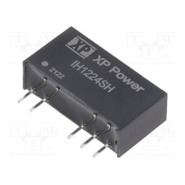 1 pcs x XP POWER - IH1224SH - Converter: DC/DC, 2W, Uin: 12V, Uout: 24VDC, Uout2: -24VDC, Iout: 42mA