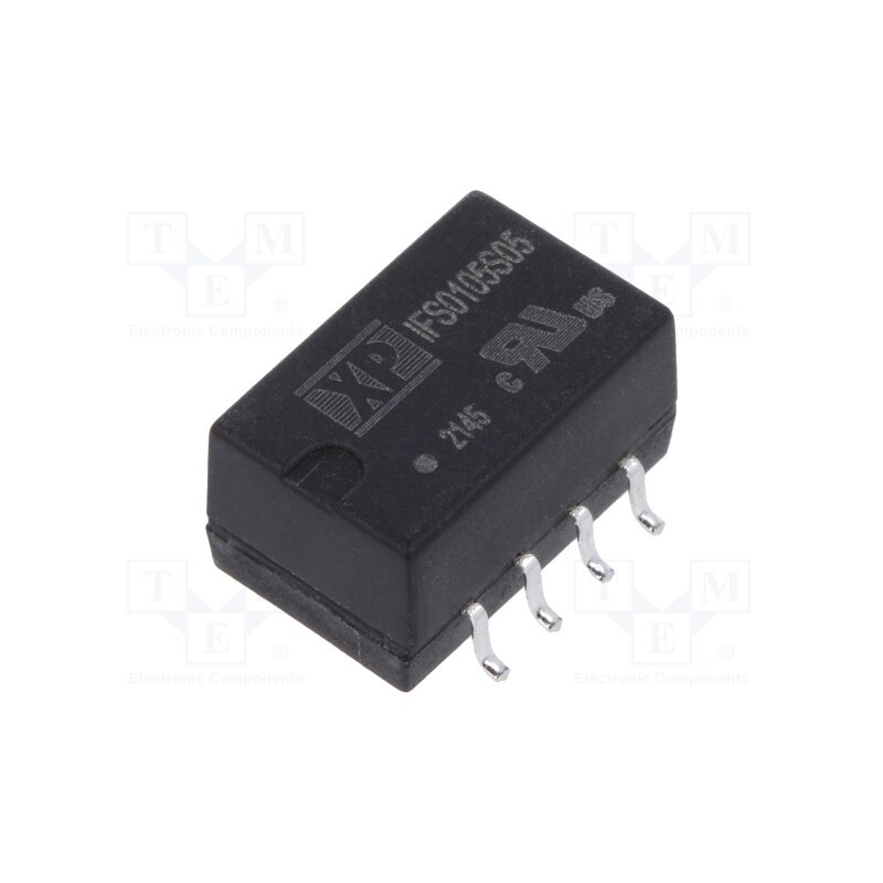 1 pcs x XP POWER - IFS0105S05 - Converter: DC/DC, 1W, Uin: 5V, Uout: 5VDC, Iout: 200mA, SMD 8pin, SMT