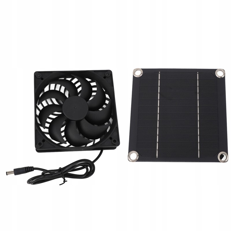 Q7 monocrystalline silicon solar panel fan kit