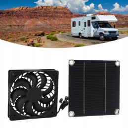 Q7 monocrystalline silicon solar panel fan kit
