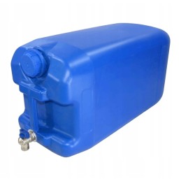 Water container with tap, 30l, blue