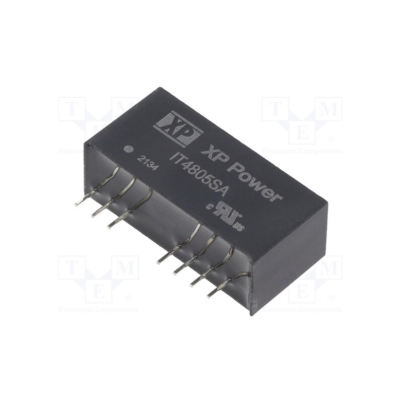 1 pcs x XP POWER - IT4805SA - Converter: DC/DC, 3W, Uin: 18÷75V, Uout: 5VDC, Iout: 600mA, SIP, THT