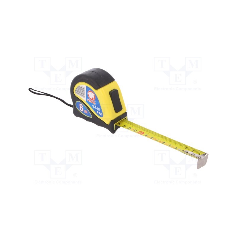 1 pcs x MEDID - B825 - Measuring tape, L: 8m, Width: 25mm, Enclos.mat: ABS,elastolan