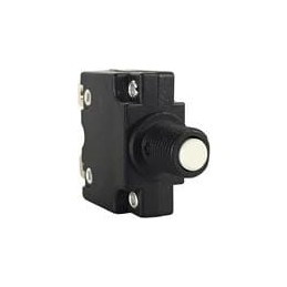 1 pcs : CMB-153-27GNN-W-A - Circuit Breakers 1-pole, Miniature Push-To-Reset Button, 125-250 VAC/ 32 VDC 15 amp circuit breaker,