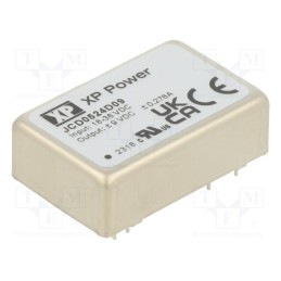 1 pcs x XP POWER - JCD0524D09 - Converter: DC/DC, 5W, Uin: 18÷36V, Uout: 9VDC, Uout2: -9VDC, 266kHz