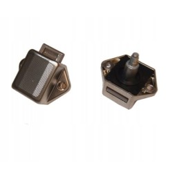 Mini push lock silver intercamp button