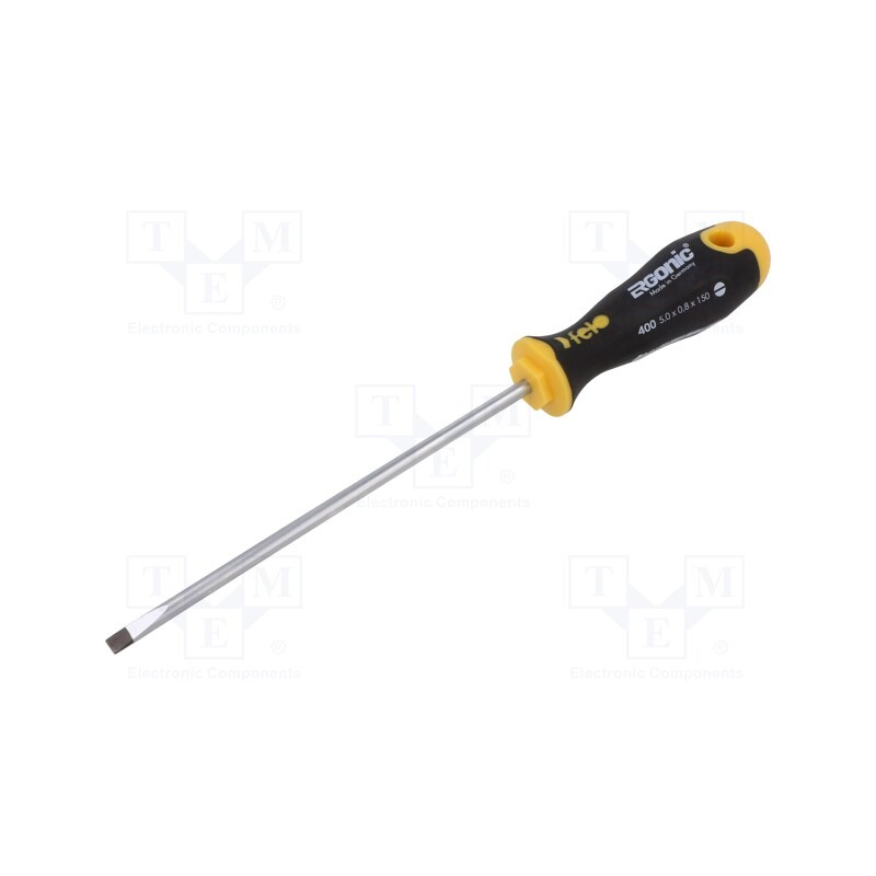 1 pcs x FELO - 400 055 10 - Screwdriver, slot, 5,0x0,8mm, ERGONIC®