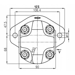 Hydraulic pump left for GPW 2009uz 2009pz truck