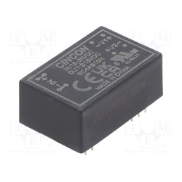 1 pcs x CINCON - EC4AB15H - Converter: DC/DC, 5/6W, Uin: 18÷36V, Uout: 15VDC, Uout2: -15VDC, THT