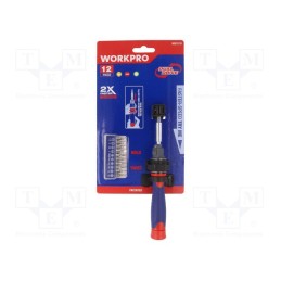1 set x Workpro - W021178 - Kit: screwdrivers, Phillips,slot,Torx®