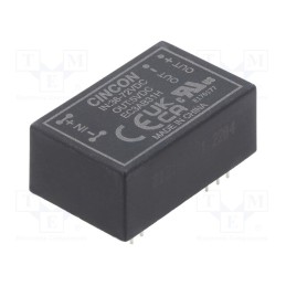 1 pcs x CINCON - EC3AB31H - Converter: DC/DC, 3W, Uin: 36÷72V, Uout: 5VDC, Iout: 600mA, DIP24