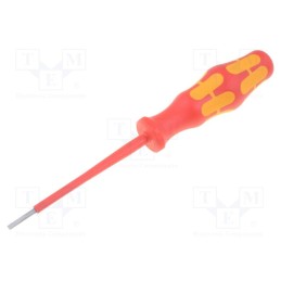1 pcs x WERA - 5006100001 - Screwdriver, insulated, slot, 2,5x0,4mm, Blade length: 80mm, 1kVAC