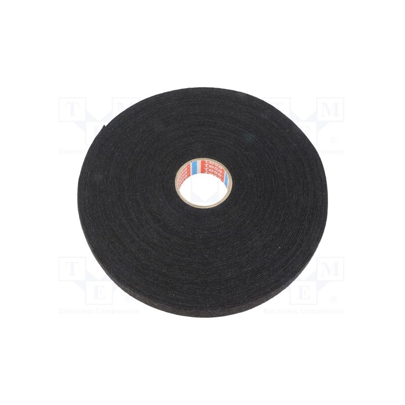 1 pcs x TESA - 51606-00006-00 - Tape: textile, W: 25mm, L: 7.5m, Thk: 860um, Automotive, rubber, black