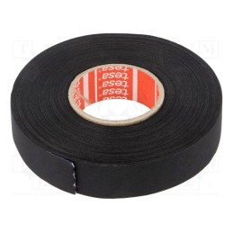 1 pcs x TESA - 51026-00000-00 - Tape: textile, W: 19mm, L: 25m, Thk: 260um, Automotive, rubber, black