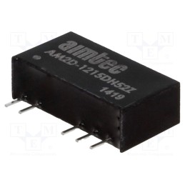 1 pcs x AIMTEC - AM2D-1215DH52Z - Converter: DC/DC, 2W, Uin: 10.8÷13.2V, Uout: 15VDC, Uout2: -15VDC