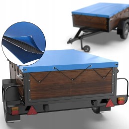 Flat trailer tarp with drawstring waterproof trailer cover