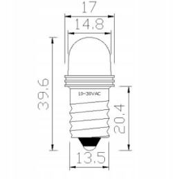 LED bulb e14 for camper yacht 12v 24v white