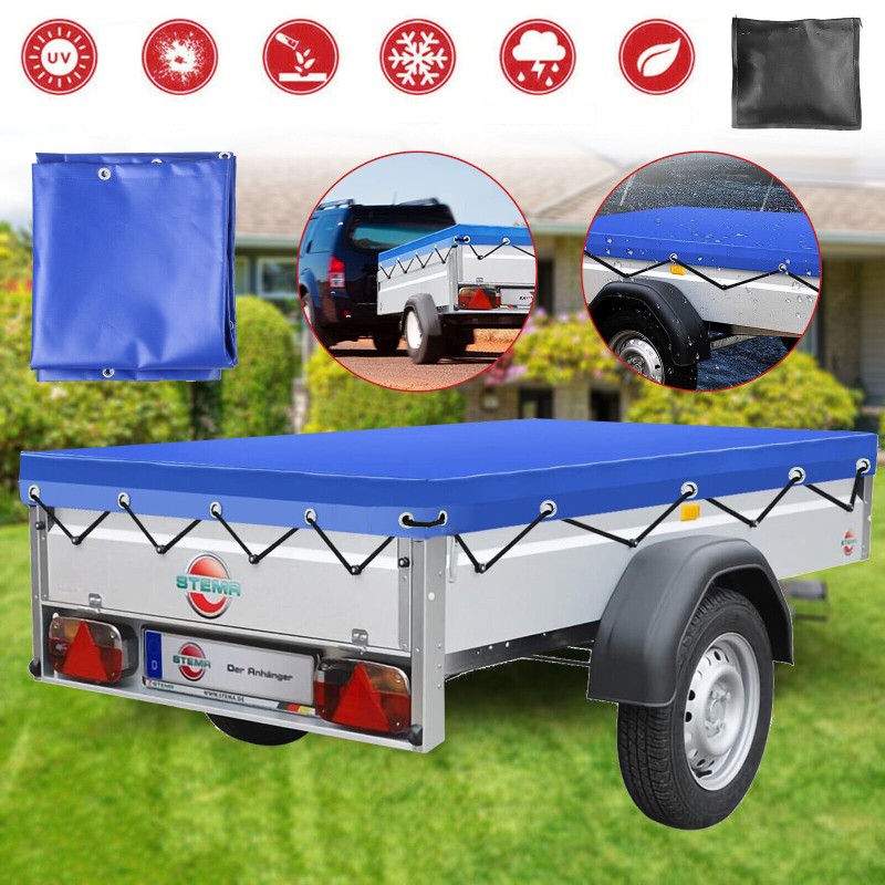 High trailer tarpaulin with 7m rope, reinforced waterproof edge