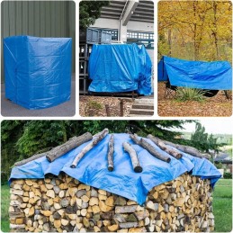 High trailer tarpaulin with 7m rope, reinforced waterproof edge