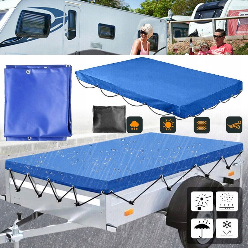 The trailer tarpaulin is waterproof, windproof and tear-resistant