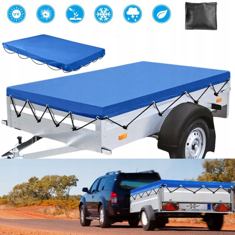 The waterproof trailer tarpaulin fits many box trailers