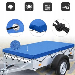 The waterproof trailer tarpaulin fits many box trailers