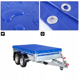 The waterproof trailer tarpaulin fits many box trailers