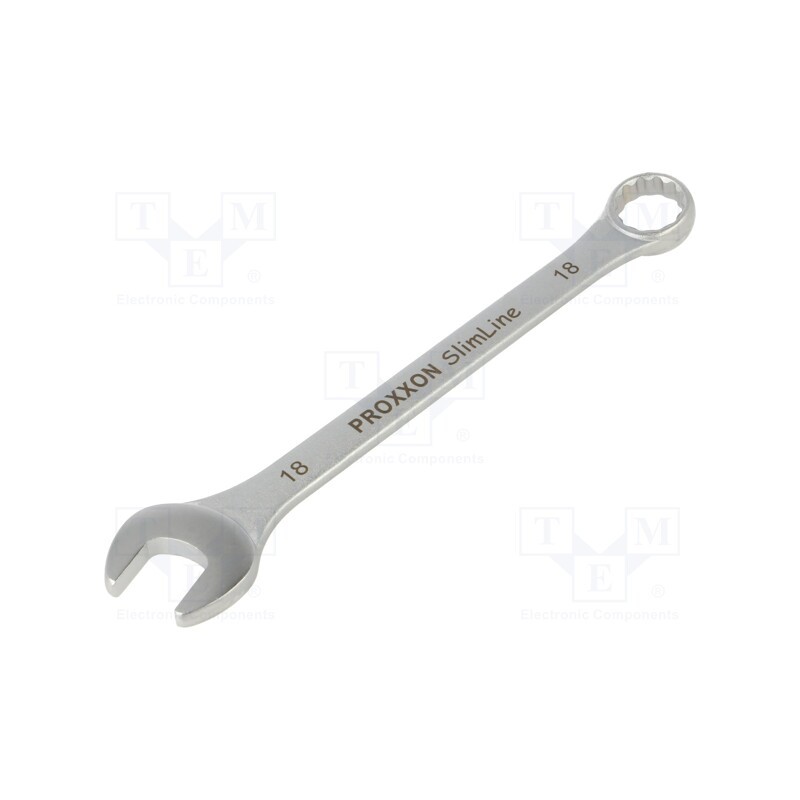 1 pcs x PROXXON - 23918 - Wrench, combination spanner, 18mm, Overall len: 216mm, SlimLine