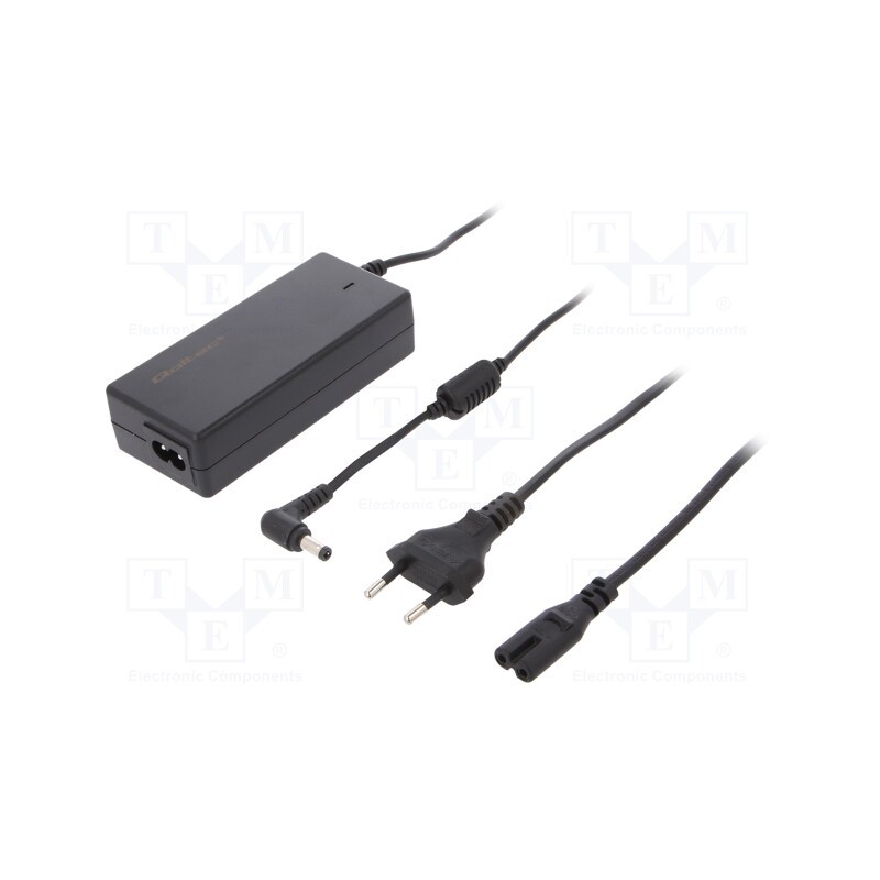 1 pcs x QOLTEC - 51524 - Power supply: switched-mode, 12VDC, 4.16A, Out: 5,5/2,5, 50W, 1.43m