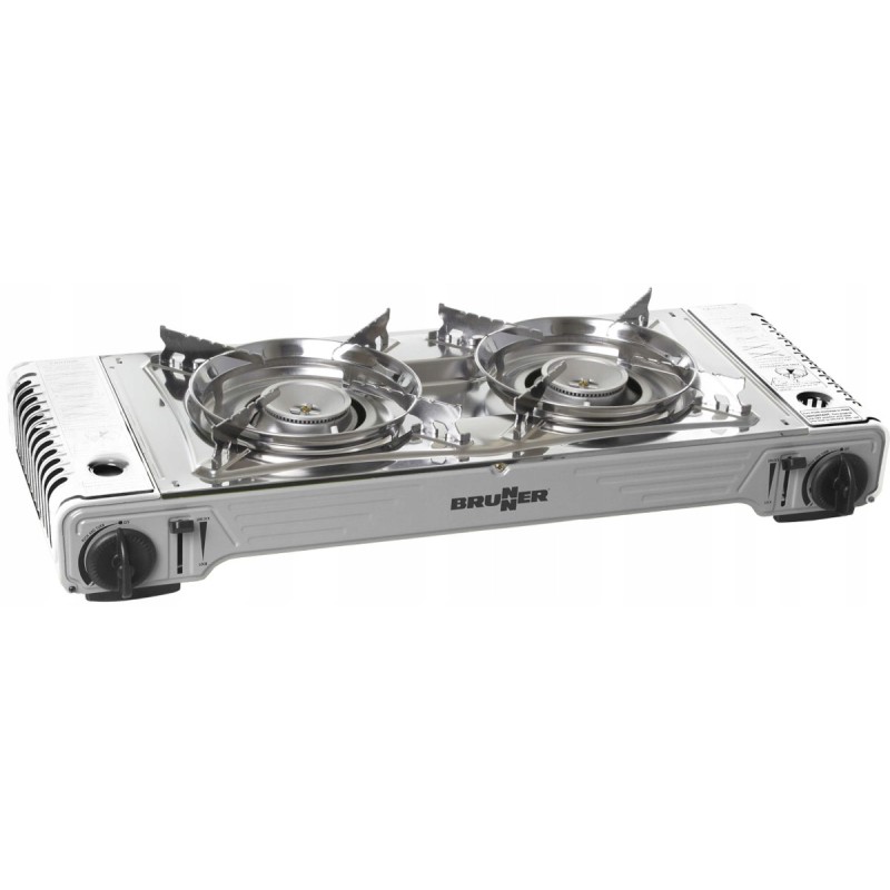 2-burner gas stove, Brunner Devil grill
