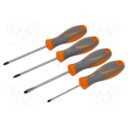 1 set x AVIT - AV05011 - Kit: screwdrivers, Pozidriv®,slot, 4pcs.