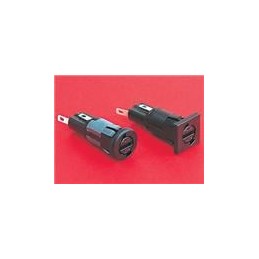 1 pcs : FX0369/1 - Fuse Holder 5 x 20mm SNAP FIT PANEL 1.0-1.5mm
