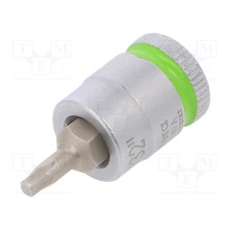 1 pcs x WERA - 5003381001 - Socket, inch,Hex Plus key,socket spanner, HEX 3/32', 1/4', 28mm