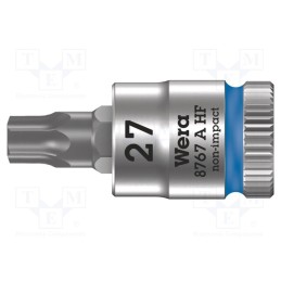 1 pcs x WERA - 5003367001 - Socket, socket spanner,Torx®, TX27, 1/4', 28mm, Zyklop