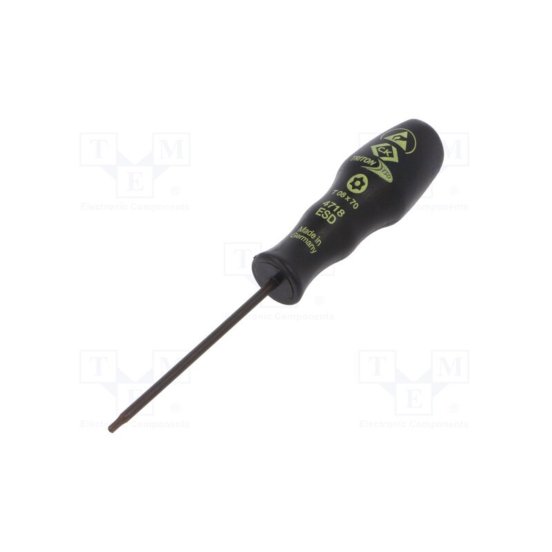 1 pcs x C.K - T4718ESD 08 - Screwdriver, Torx® with protection, T8H, ESD, Triton ESD