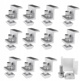 Solar panel mounting brackets for solar photovoltaics, 12 pcs, aluminum