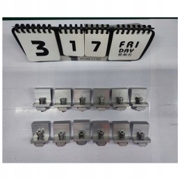 Solar panel mounting brackets for solar photovoltaics, 12 pcs, aluminum