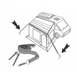 Fiamma storm straps for tie down awnings
