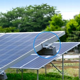 Solar panel holder set with 12 pieces of aluminum