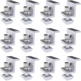 Aluminum holder for solar panel 12pcs with nuts and screws