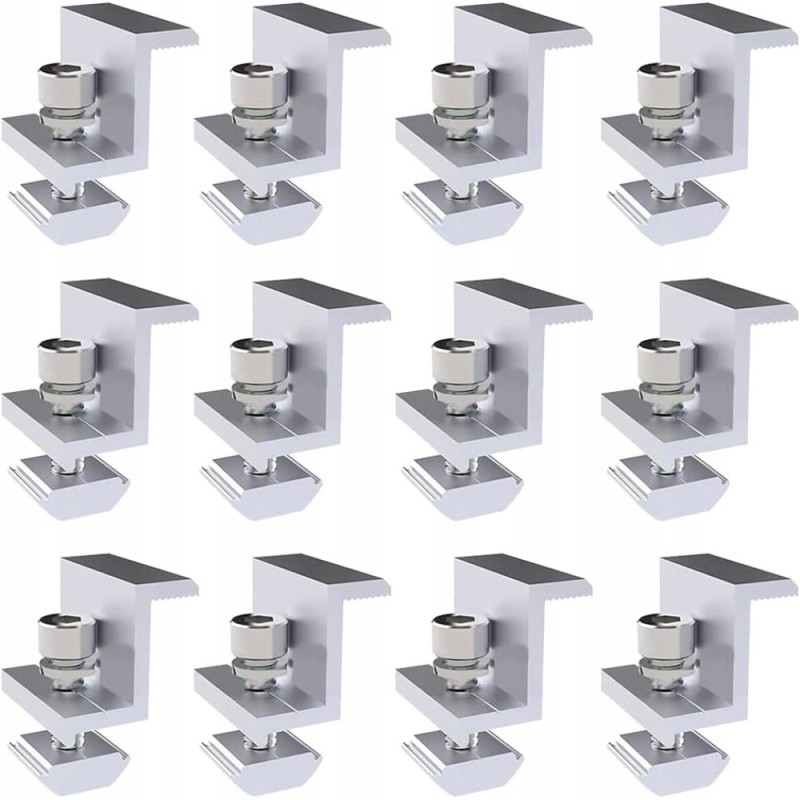 Aluminum holder for solar panel 12pcs with nuts and screws