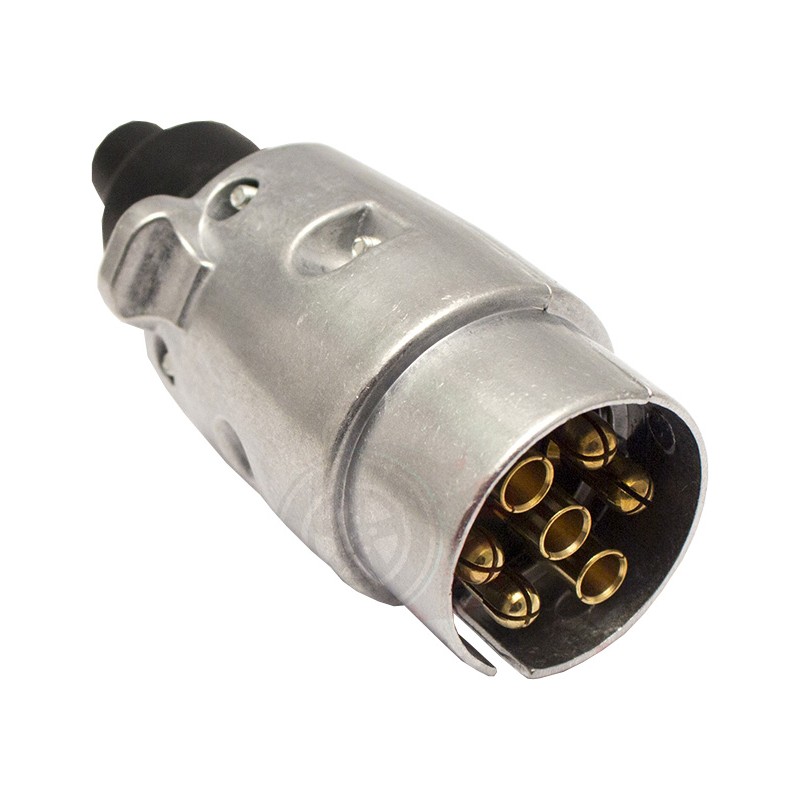 Metal 7 pin aluminum trailer socket plug